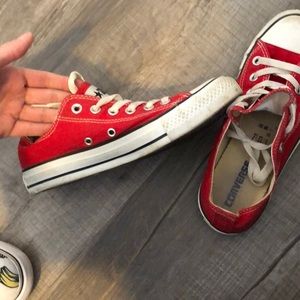 Red all star converse